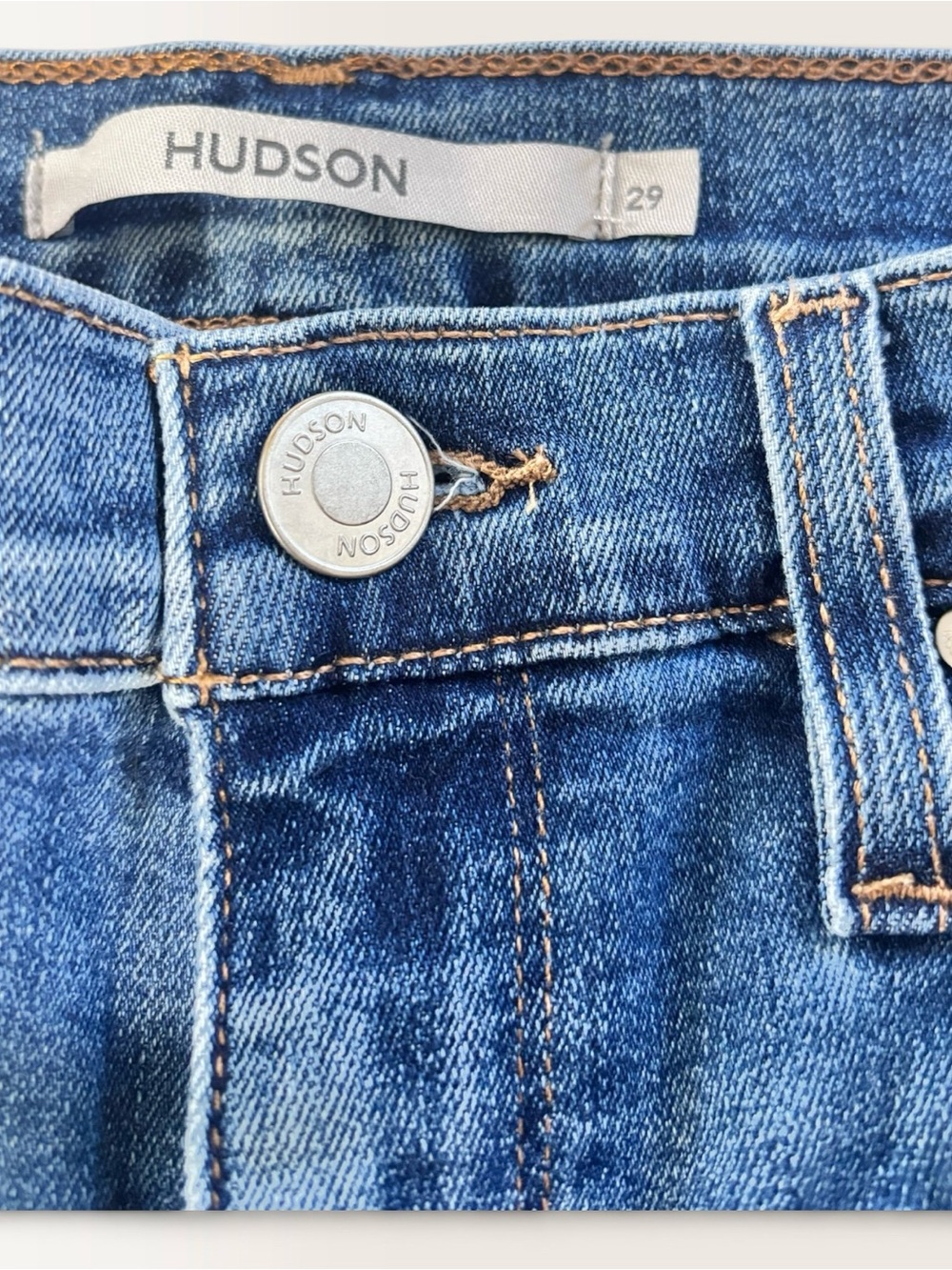 Hudson Jeans High-Rise Blue Denim Jeans